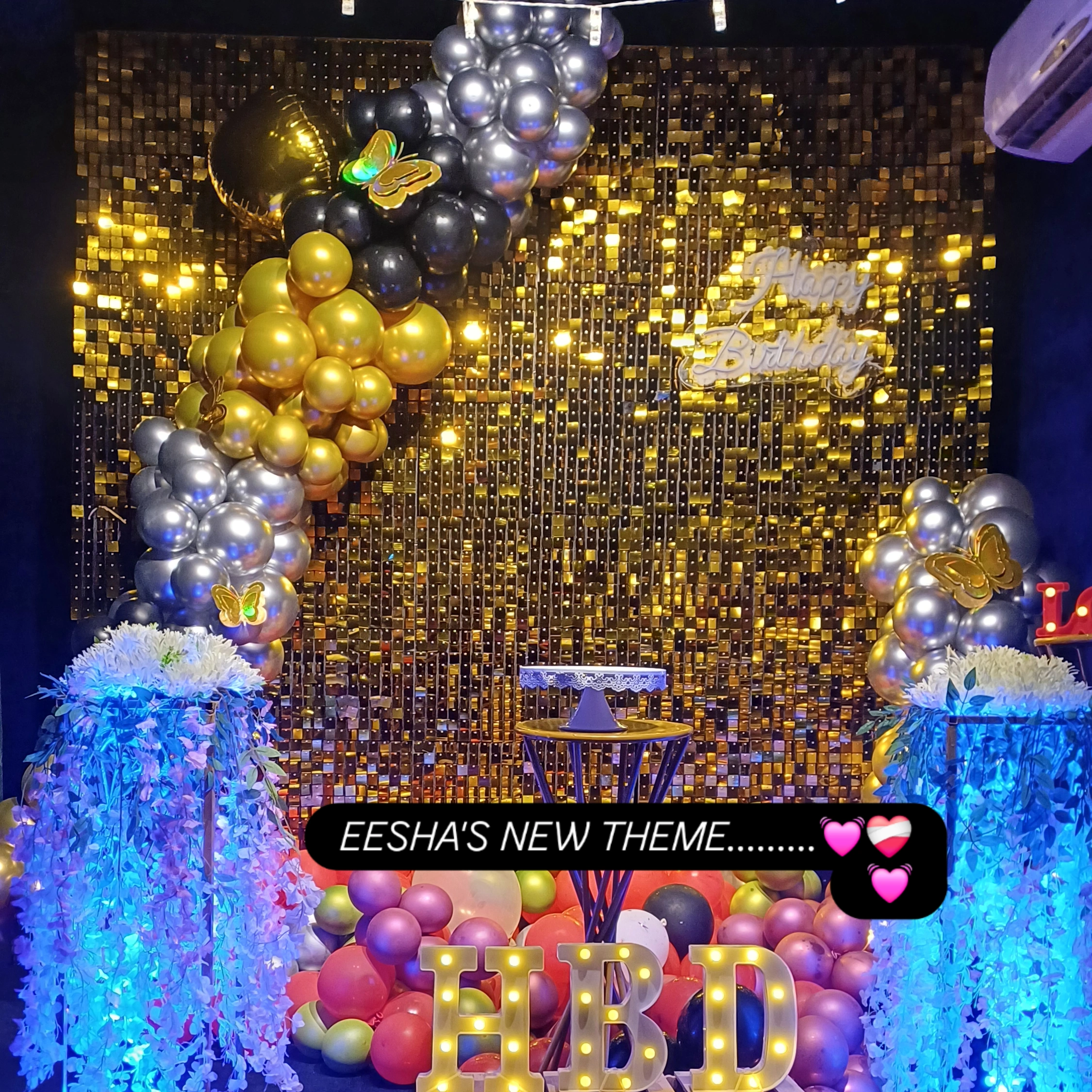 Party decor and lighting
